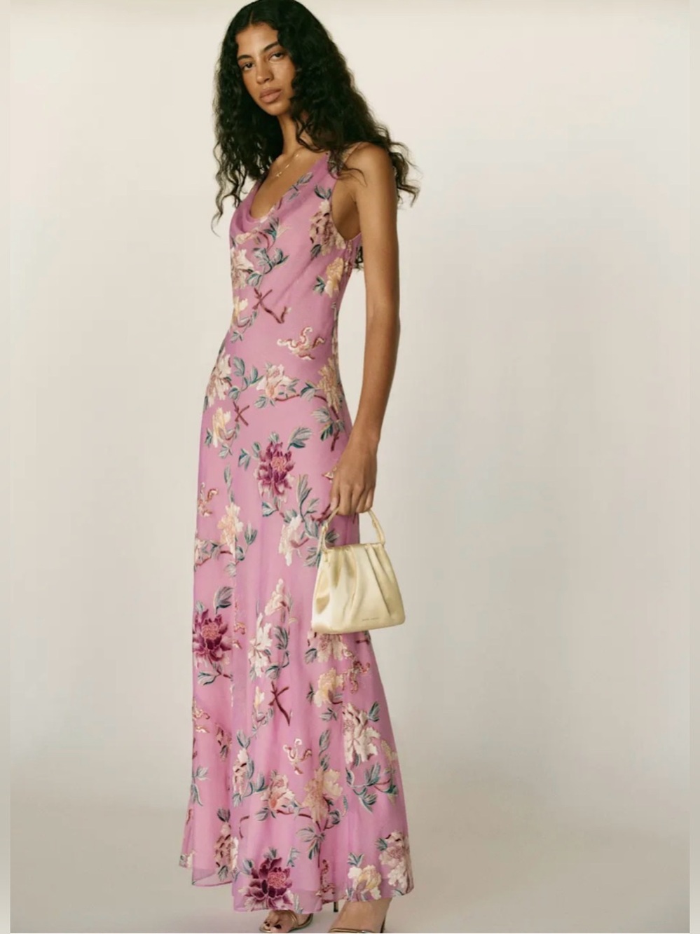 REFORMATION Annabelle Dress in Botanical Mauve 4
